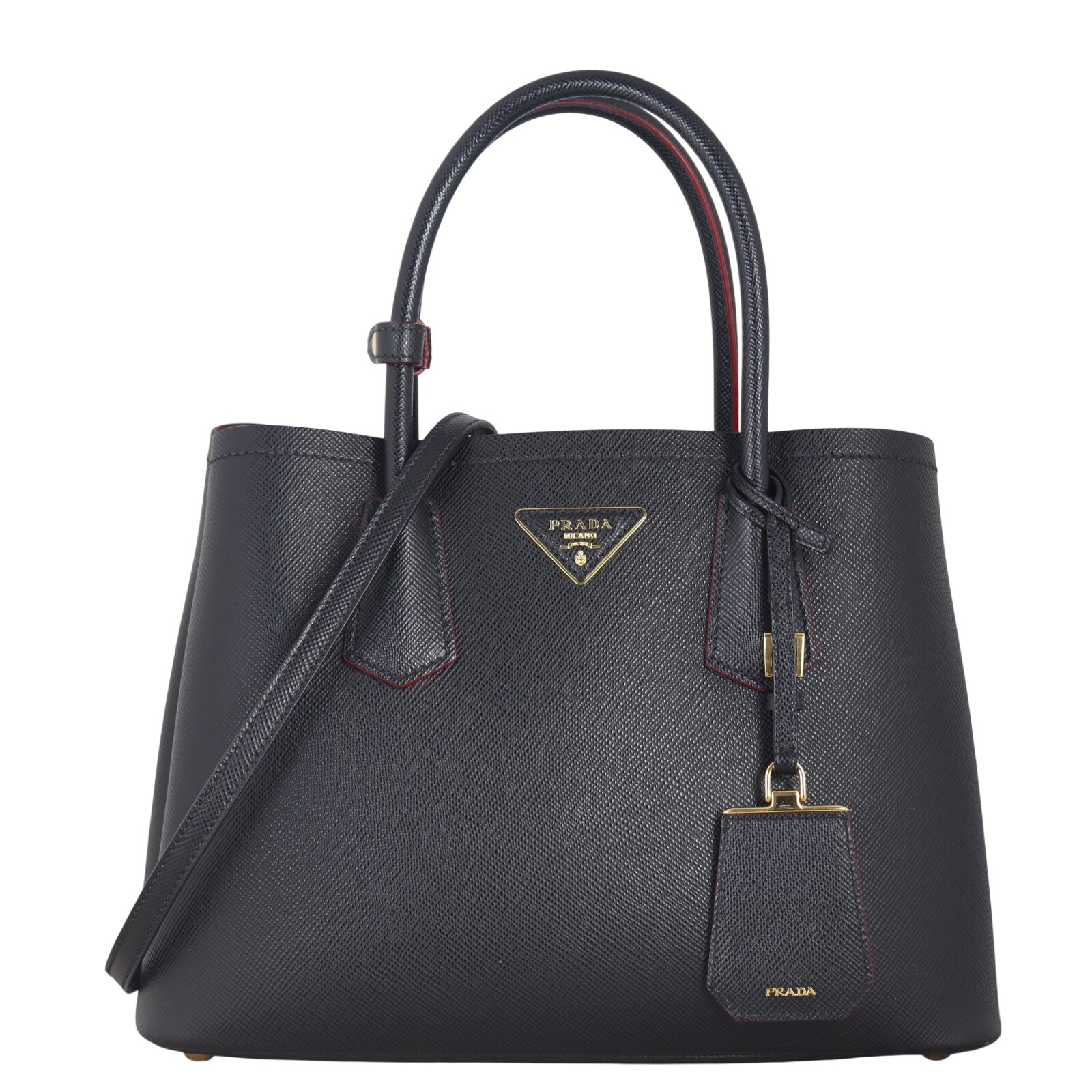 Prada Saffiano Cuir Double Bag Medium