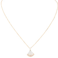 Bvlgari Diva's Dream Diamond Mother of Pearl 18k Rose Gold Pendant Necklace