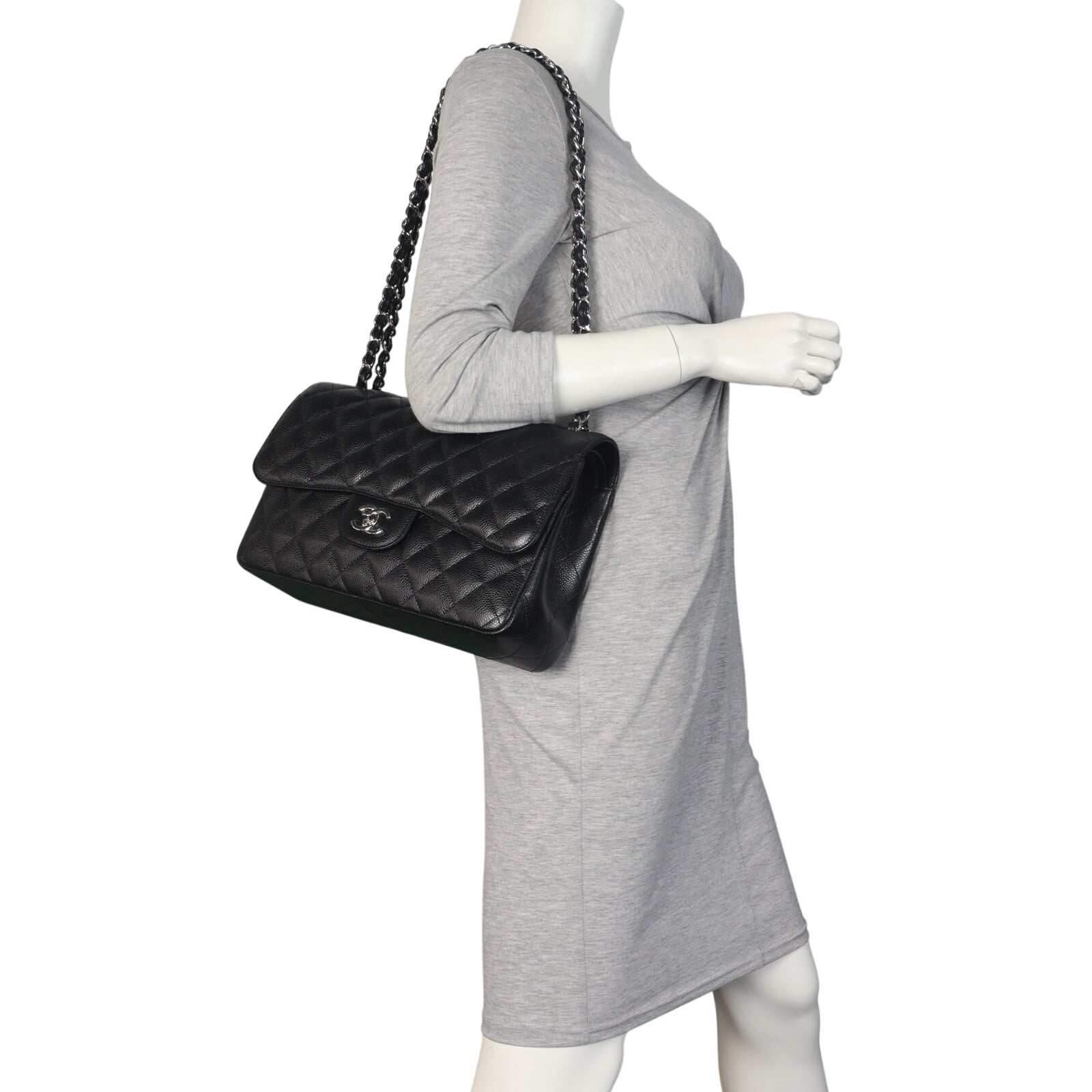 Chanel Classic Double Flap Jumbo Caviar
