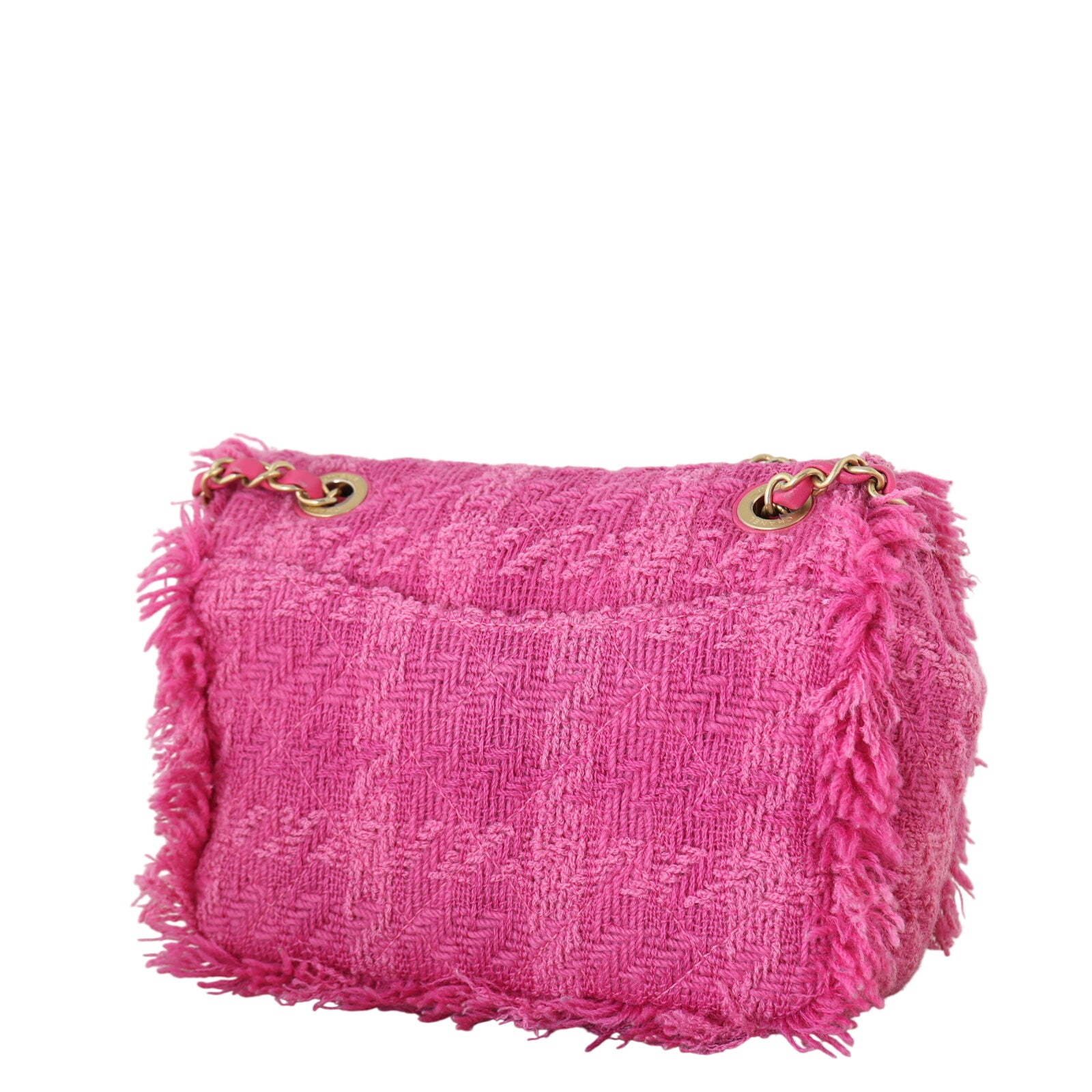 Chanel Giant Logo Tweed Flap Bag
