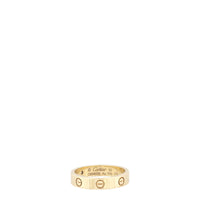 Cartier Love Ring Small 18k Yellow Gold 1 Diamond