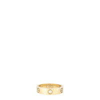 Cartier Love Ring Classic 18k Yellow Gold 3 Diamonds
