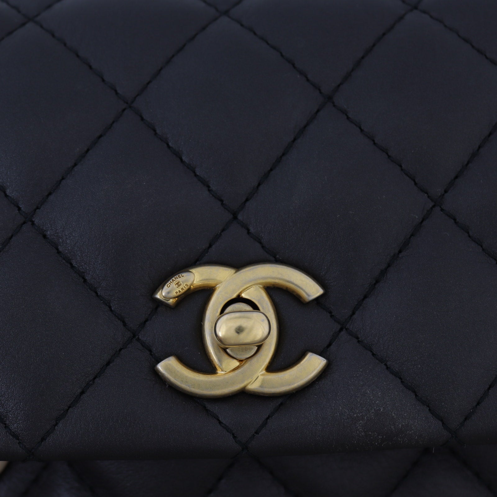 Chanel CC Top Handle Flap Bag Mini