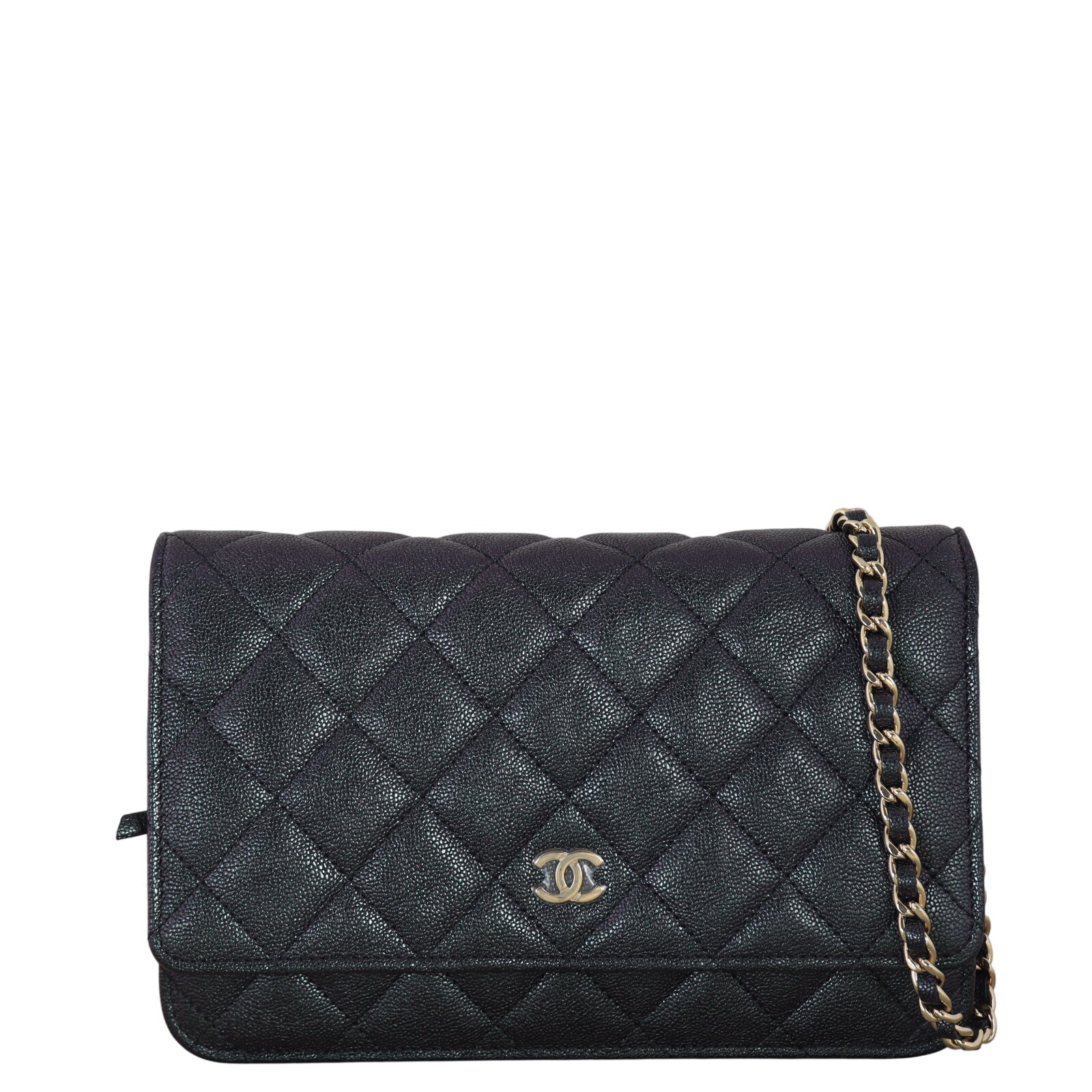 Chanel Classic Wallet on Chain Iridescent