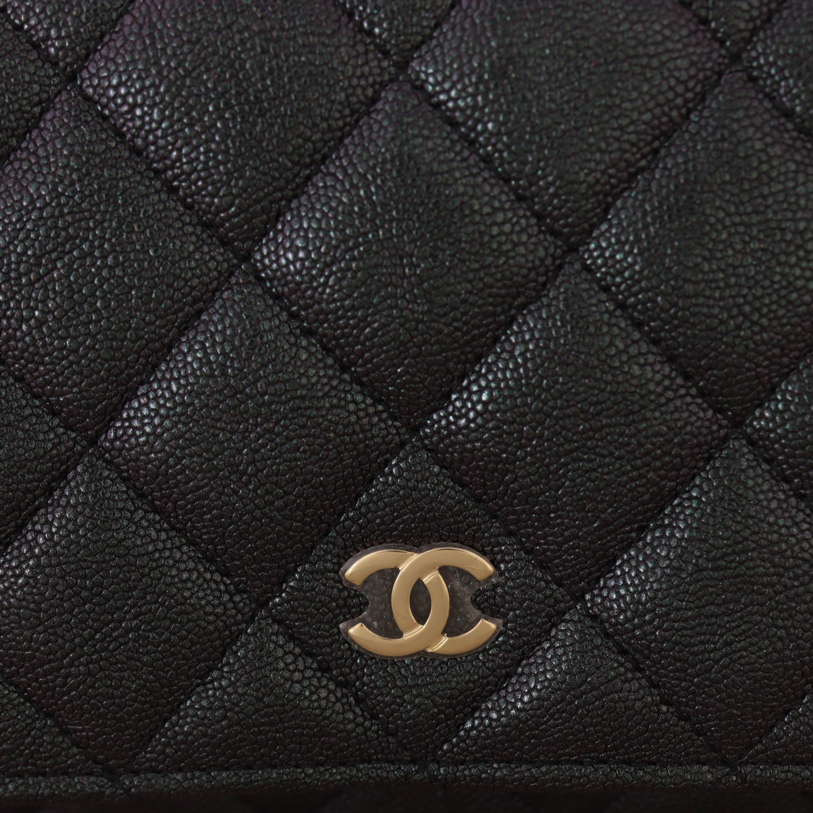 Chanel Classic Wallet on Chain Iridescent