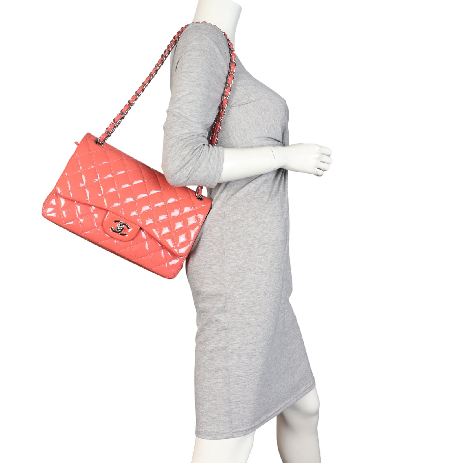 Chanel Classic Double Flap Jumbo Patent