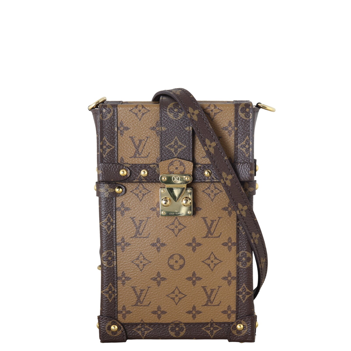 Louis Vuitton Vertical Trunk Pochette Monogram Reverse