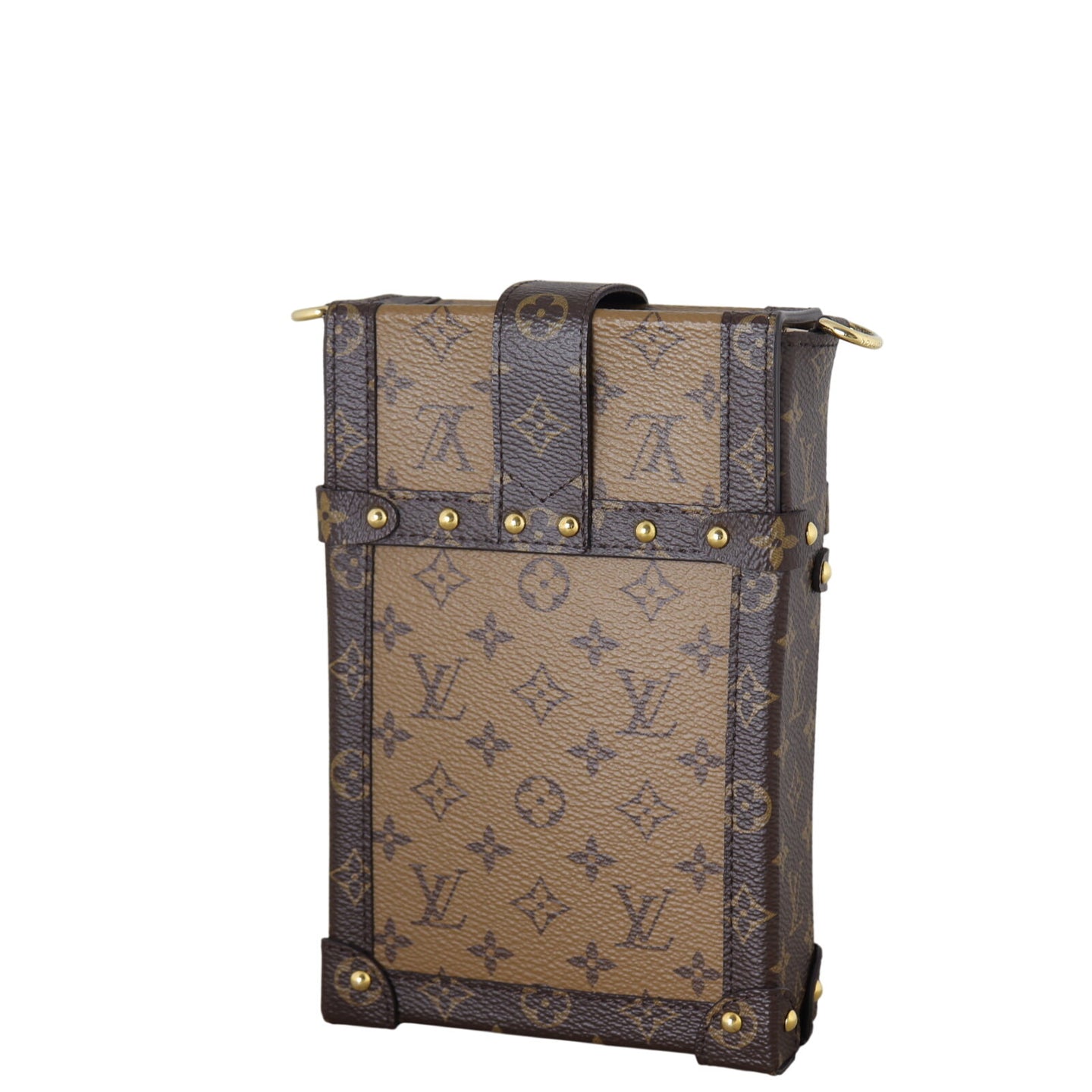 Louis Vuitton Vertical Trunk Pochette Monogram Reverse