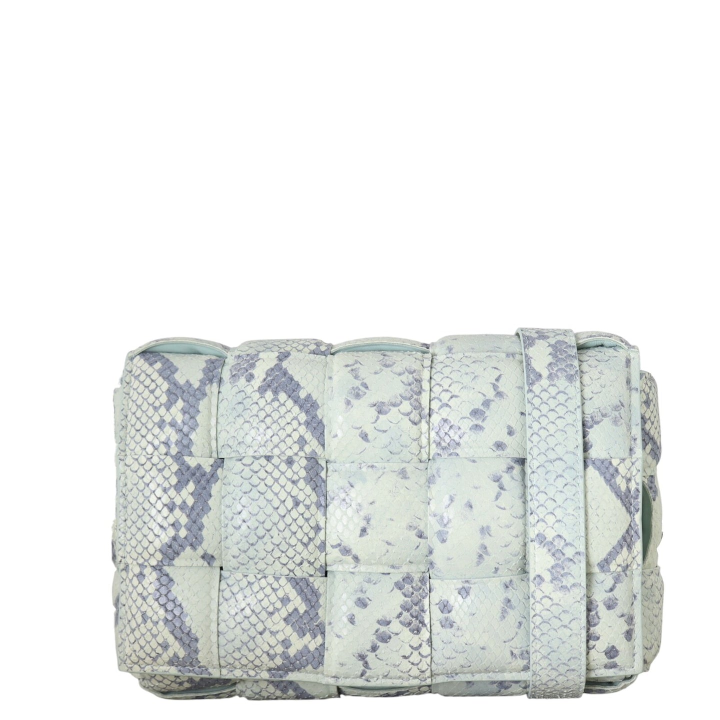 Bottega Veneta Padded Cassette Snakeskin Embossed
