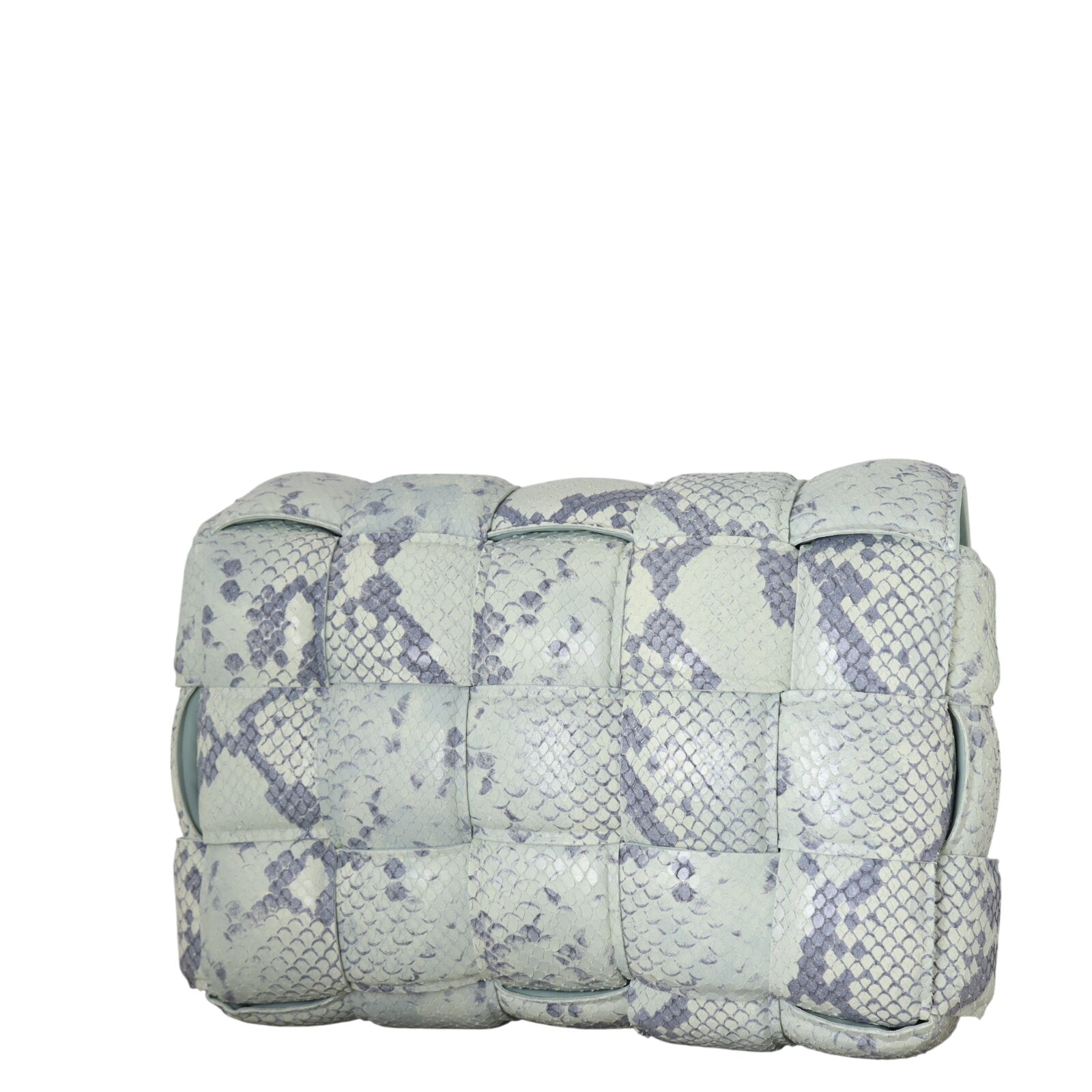 Bottega Veneta Padded Cassette Snakeskin Embossed