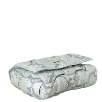 Bottega Veneta Padded Cassette Snakeskin Embossed