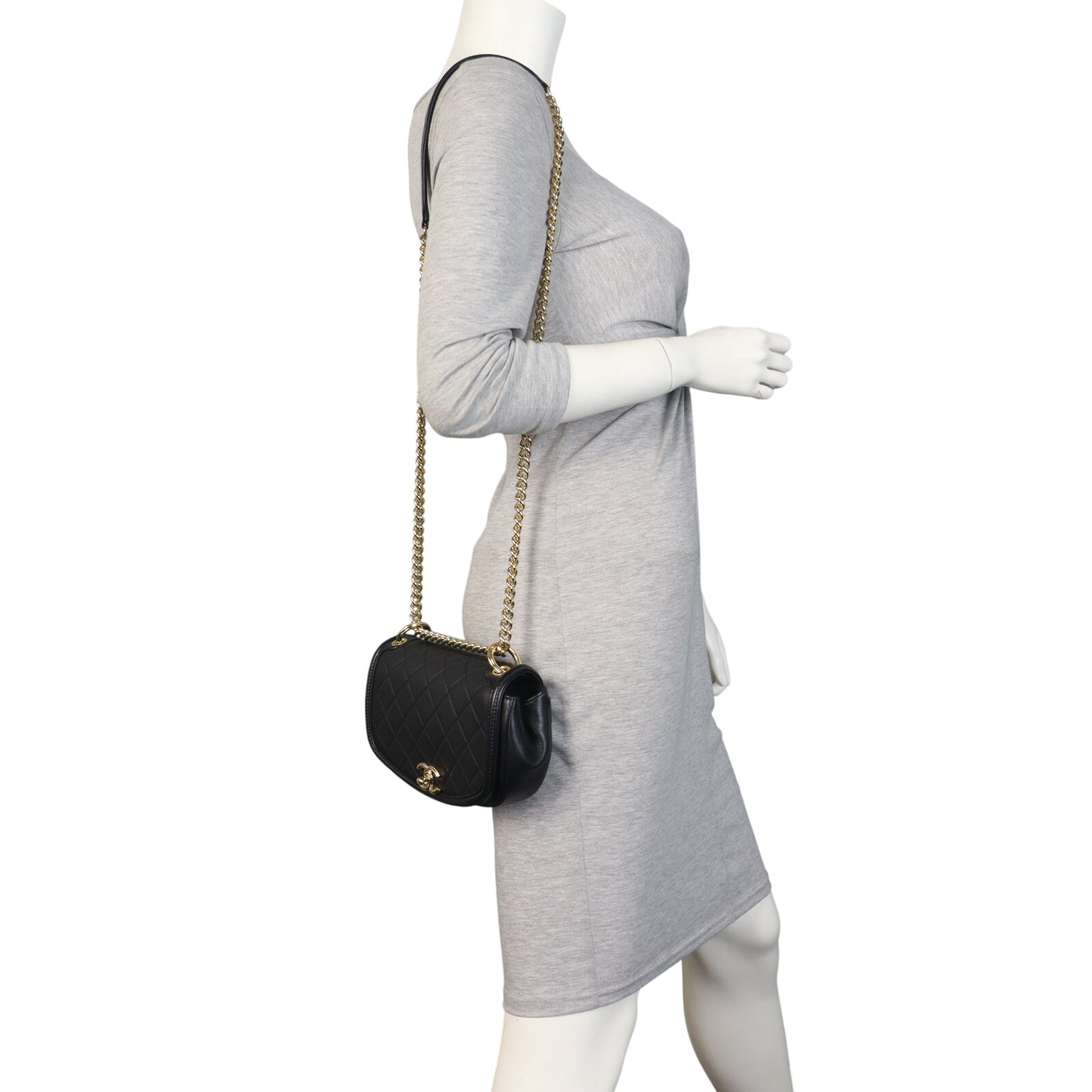 Chanel Underline Saddle Flap Bag