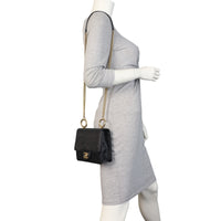 Chanel Coco Embossed Square Flap Bag