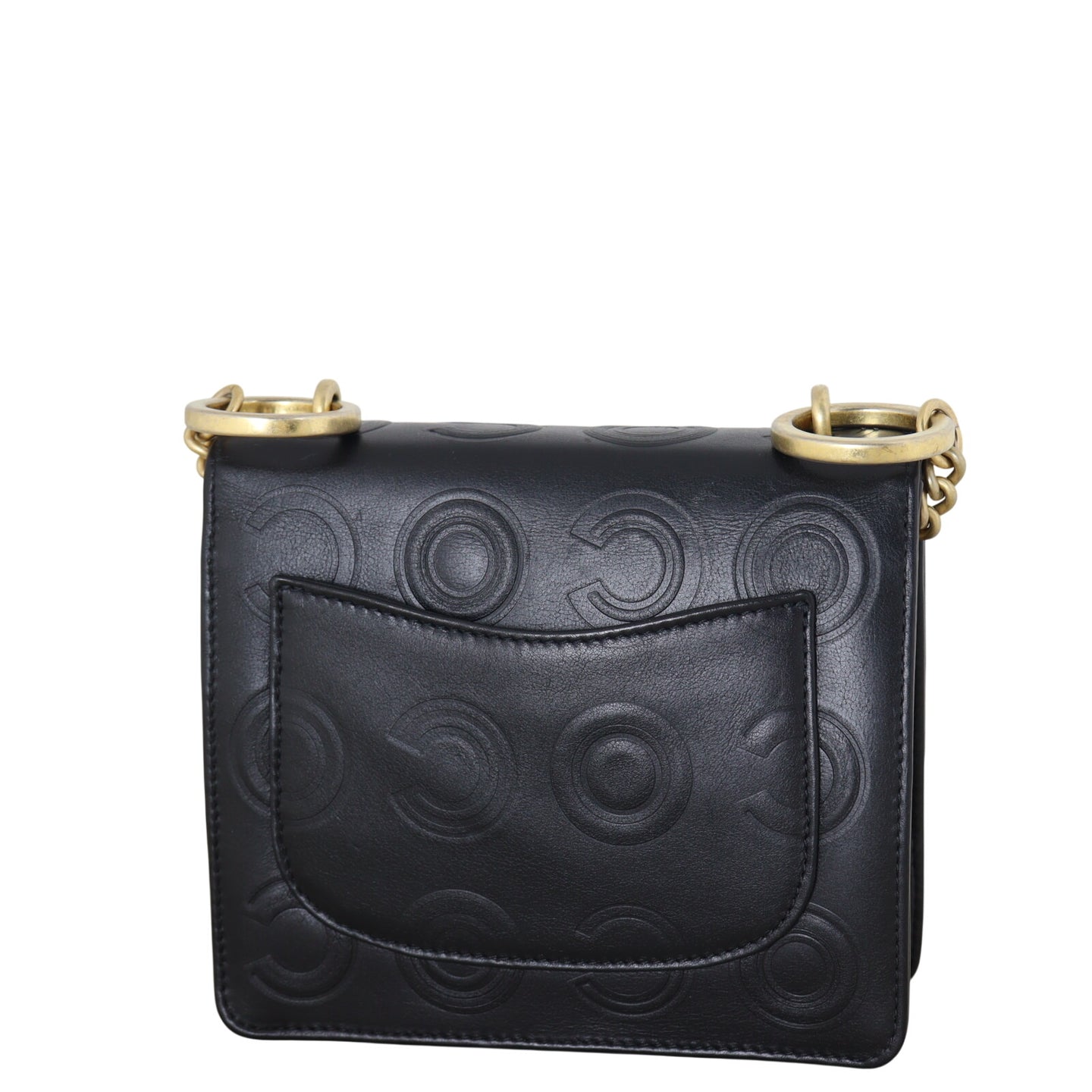 Chanel Coco Embossed Square Flap Bag