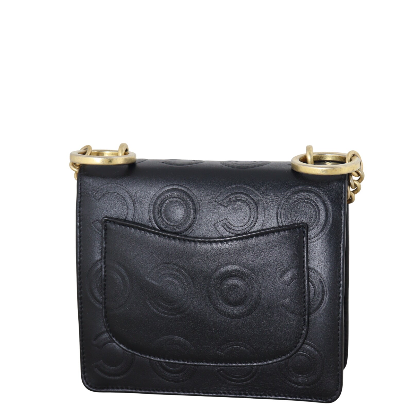 Chanel Coco Embossed Square Flap Bag