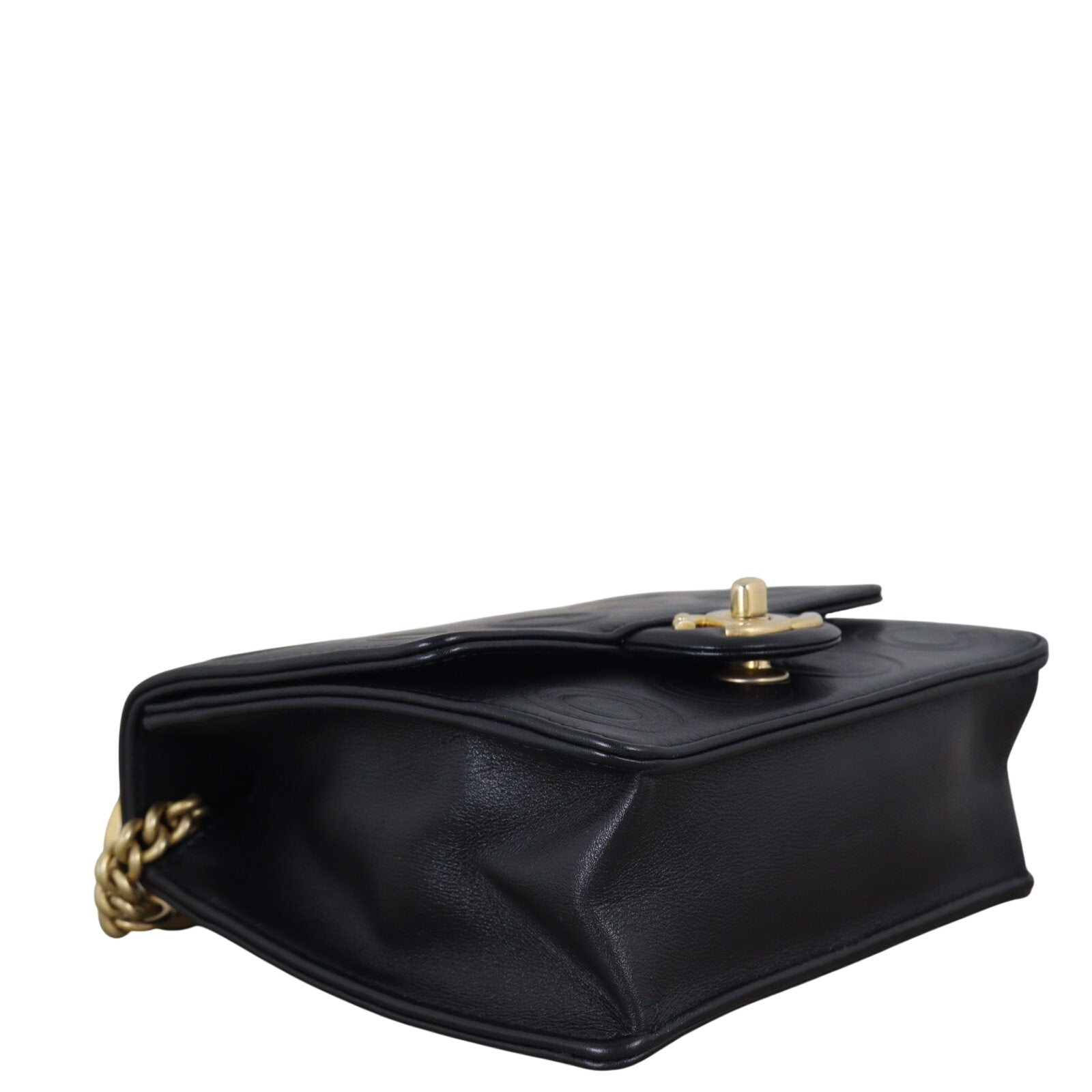 Chanel Coco Embossed Square Flap Bag