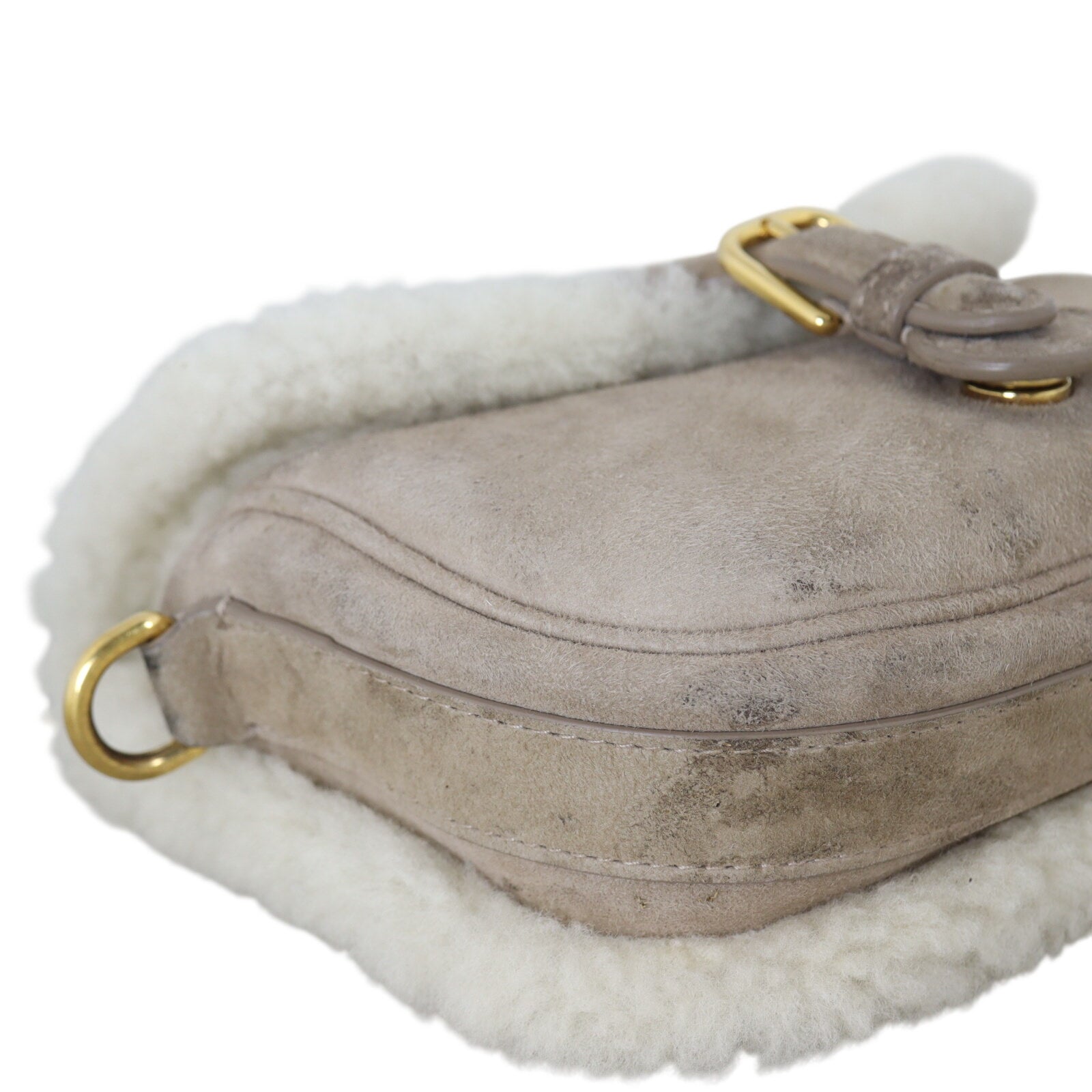 Dior Bobby Bag Small Suede Shearling