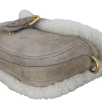 Dior Bobby Bag Small Suede Shearling