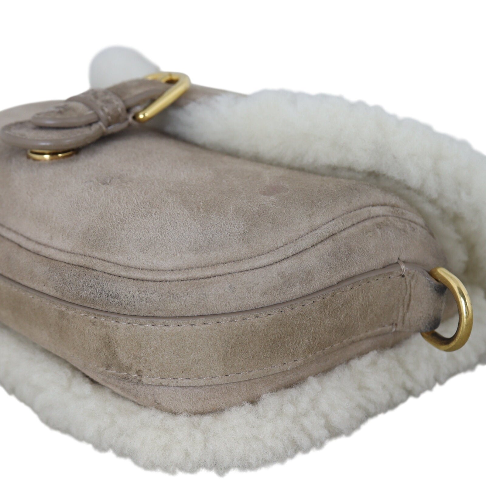 Dior Bobby Bag Small Suede Shearling
