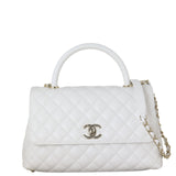 Chanel Coco Top Handle Flap Bag Medium