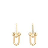 Tiffany Hardwear Medium Link 18k Rose Gold Earrings