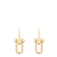 Tiffany Hardwear Medium Link 18k Rose Gold Earrings