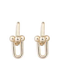 Tiffany Hardwear Medium Link 18k Rose Gold Earrings