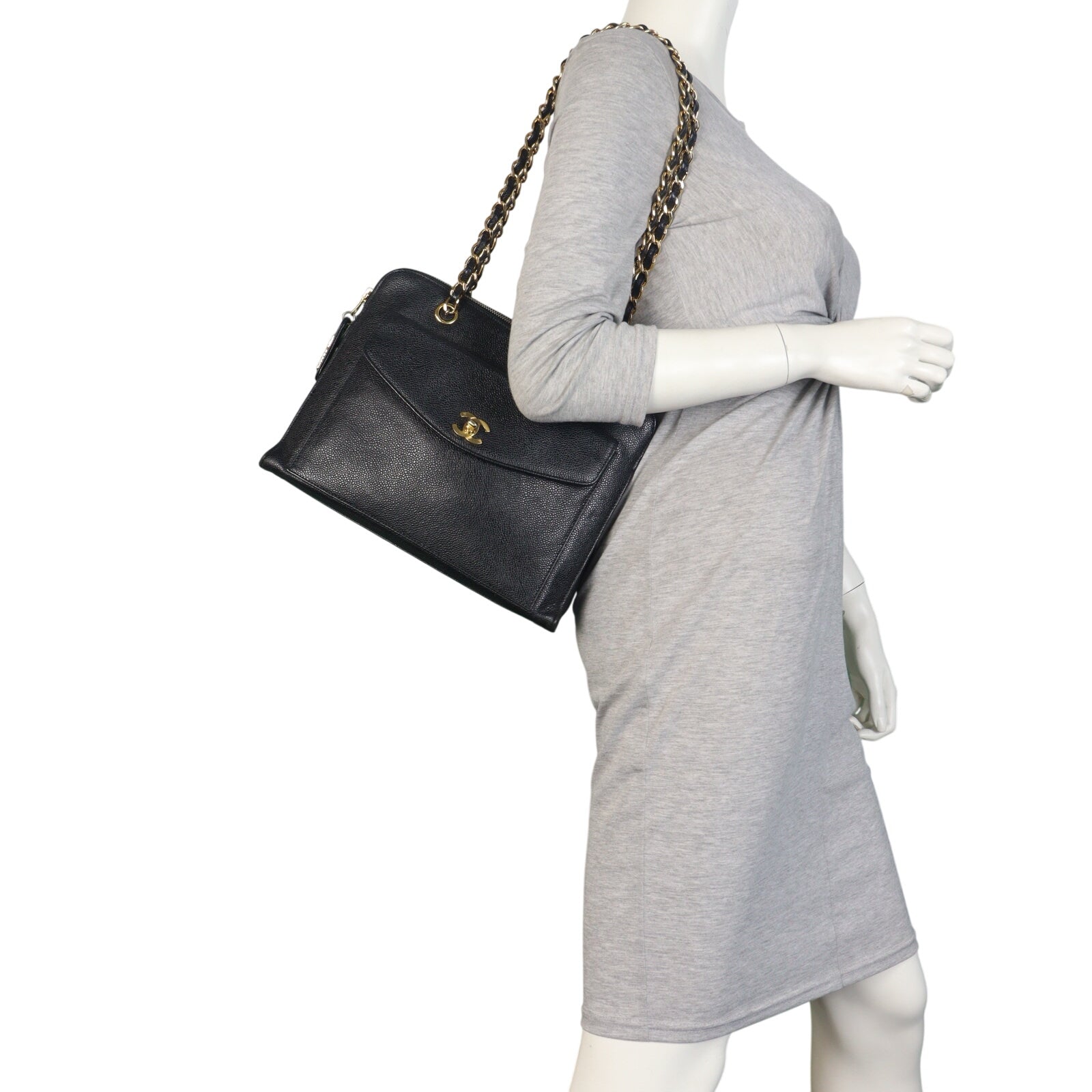 Chanel Vintage Pocket Zip Tote