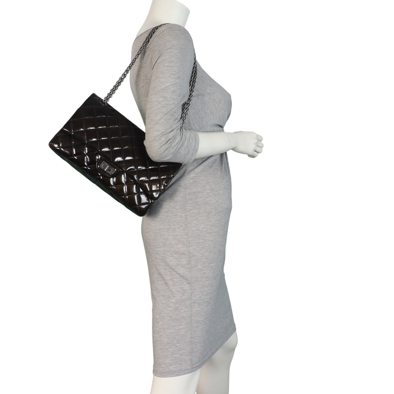 Chanel 2.55 Reissue 226 Double Flap Bag Patent