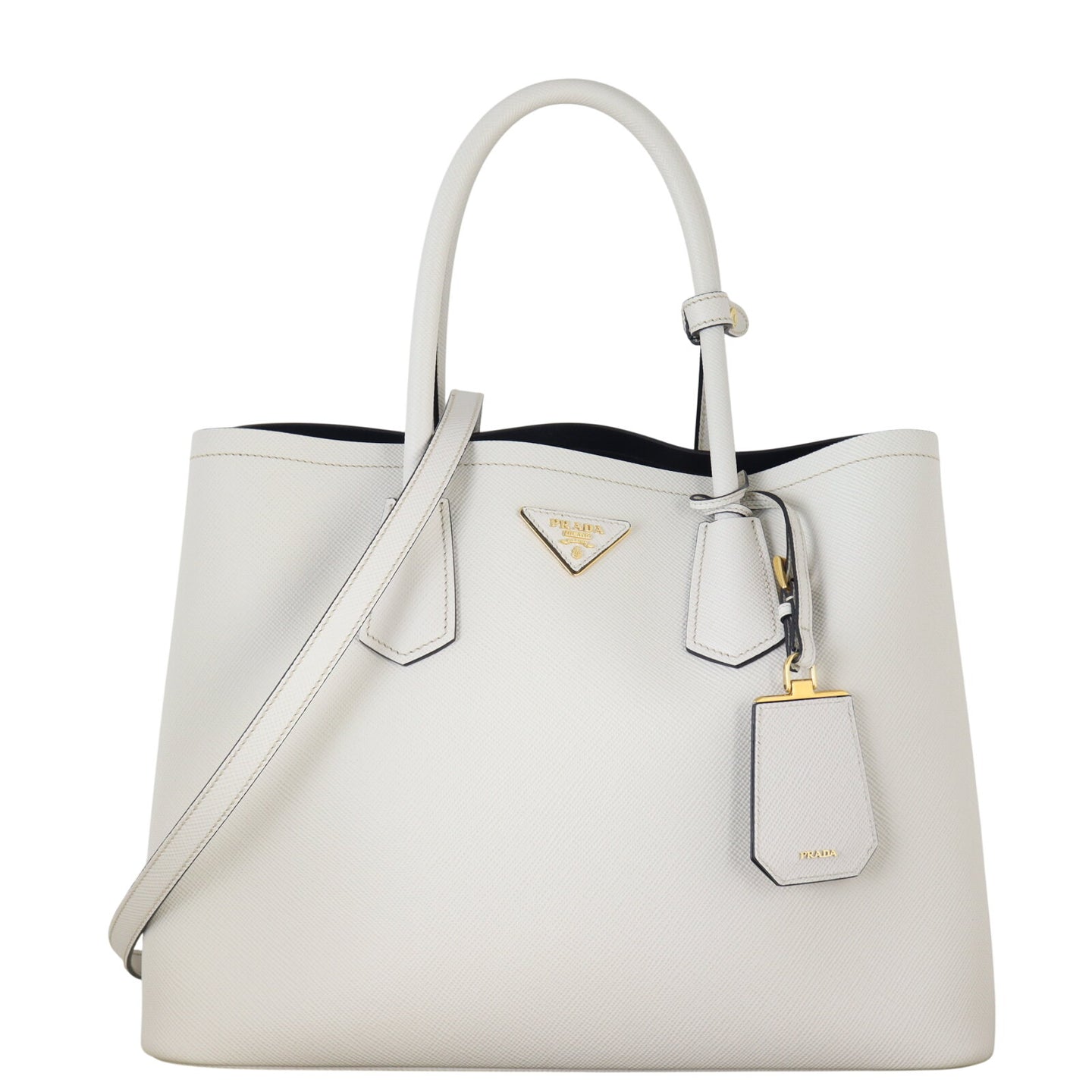 Prada Saffiano Cuir Double Bag Large