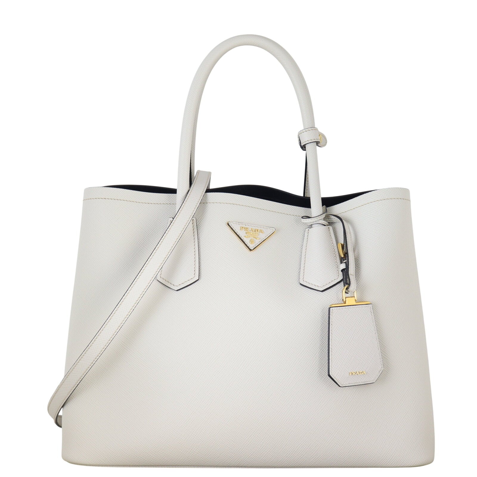 Prada Saffiano Cuir Double Bag Large
