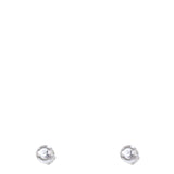 Tiffany & Co Solitaire Platinum Diamond Earrings