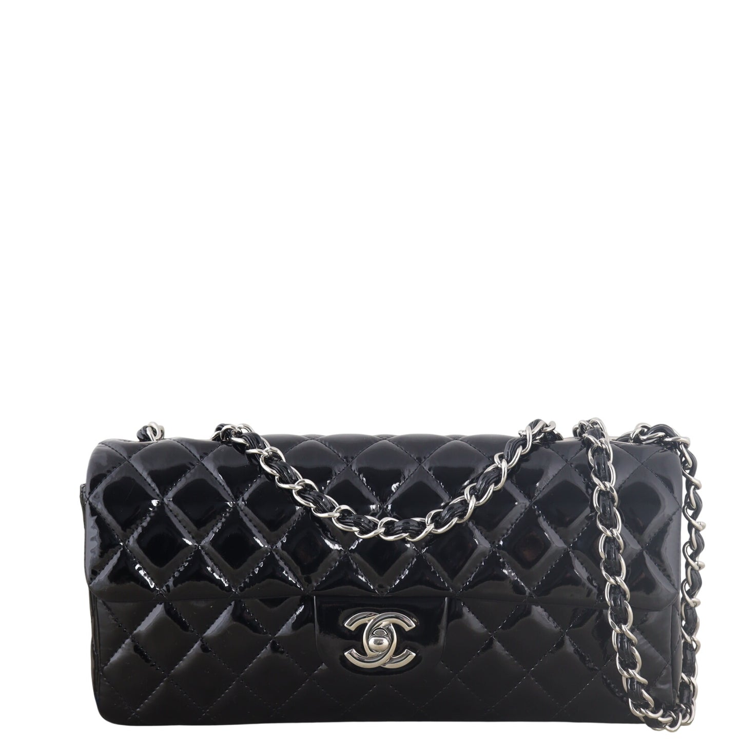 Chanel East West Flap Bag Patent