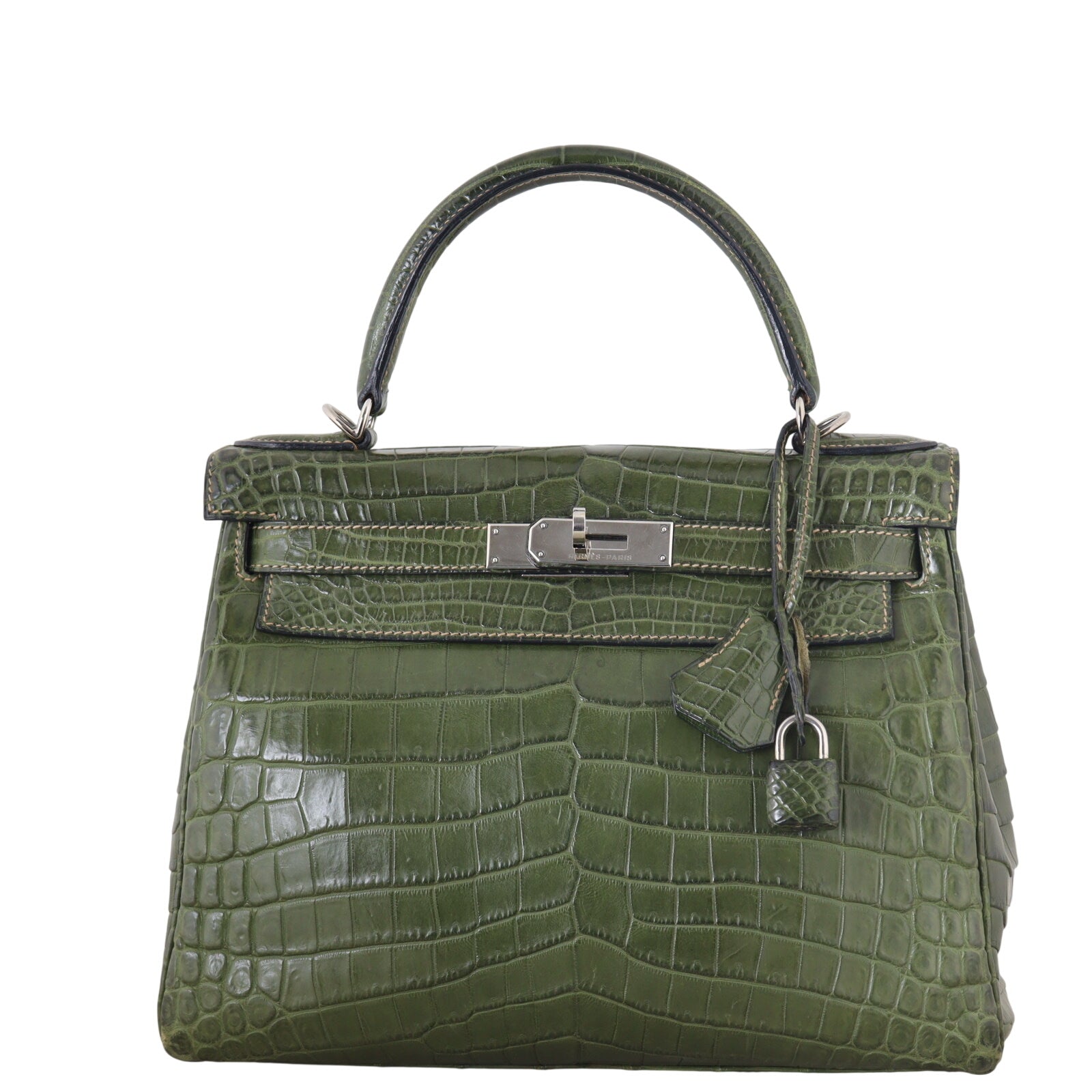 Hermes Kelly 28 Retourne Matte Crocodile