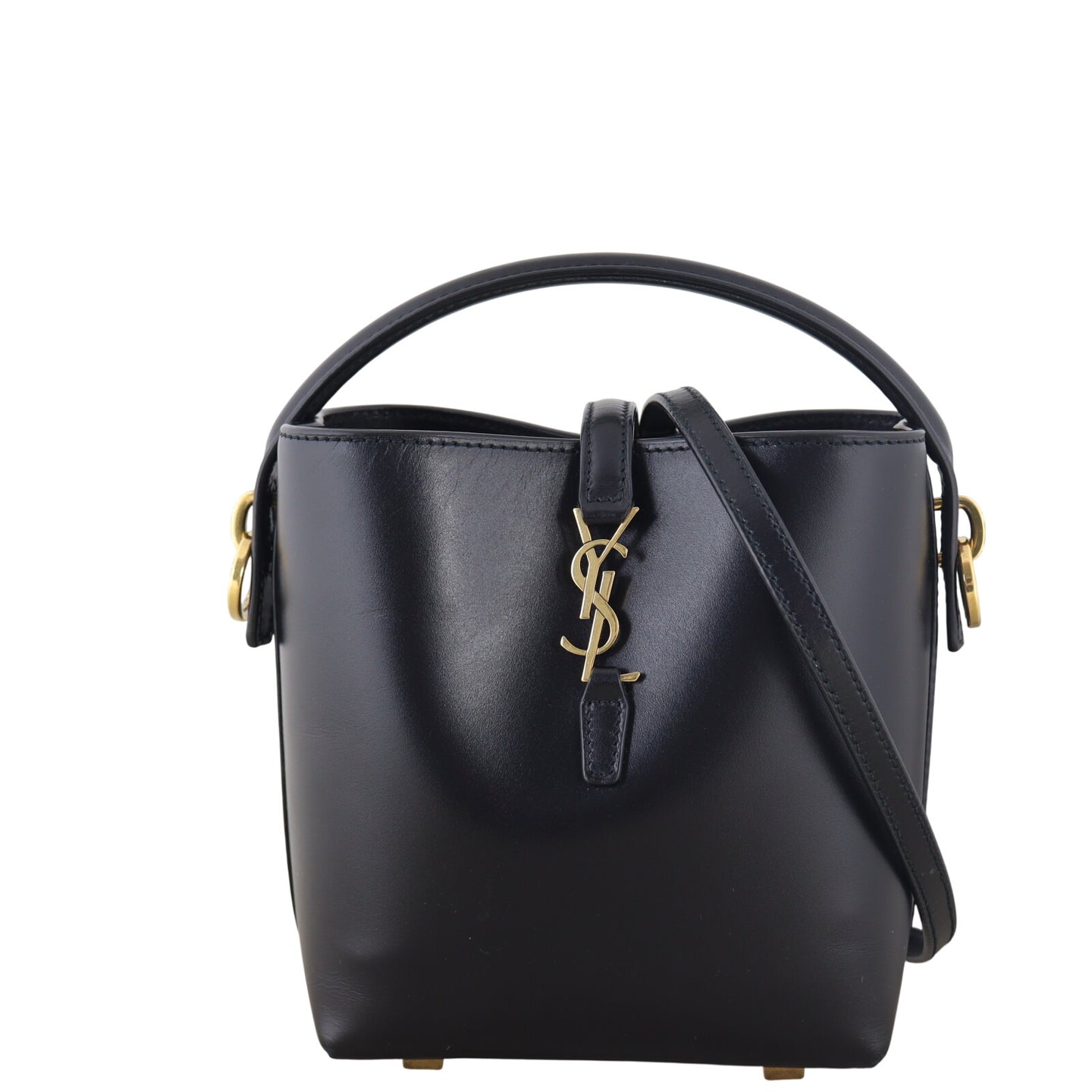 Saint Laurent Le 37 Mini Leather Bucket Bag