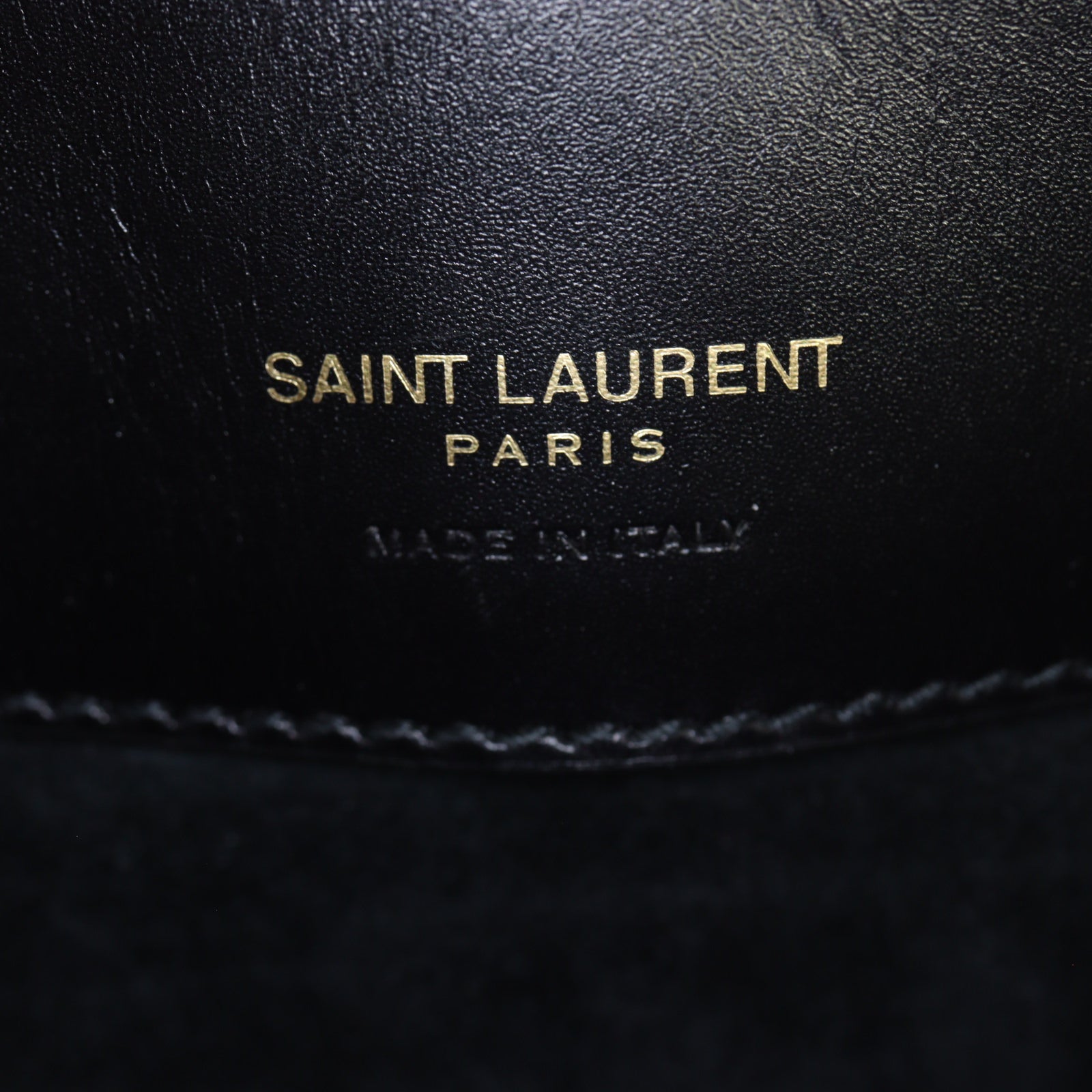 Saint Laurent Le 37 Mini Leather Bucket Bag