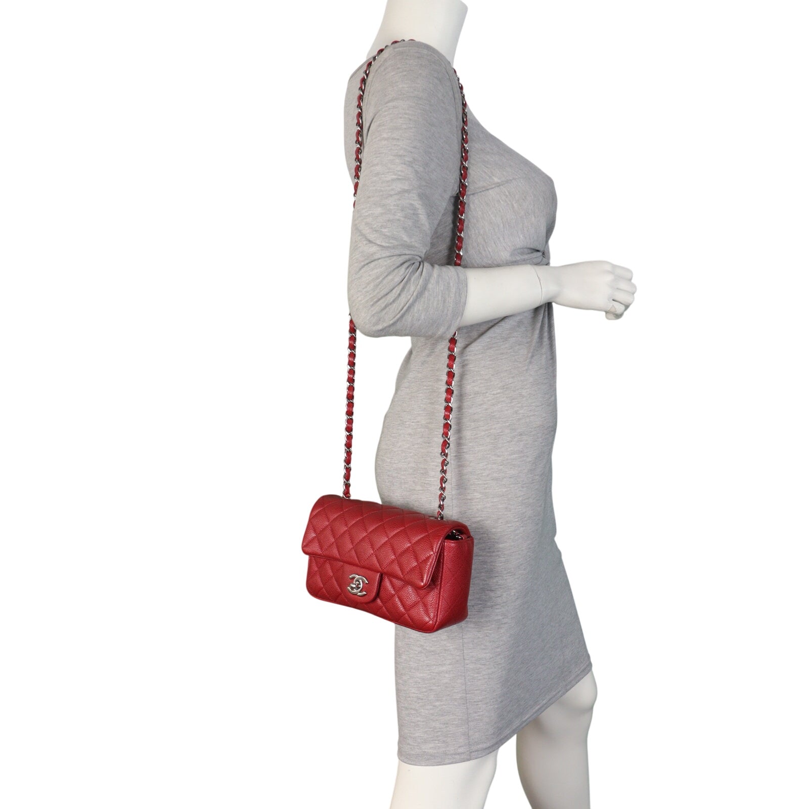 Chanel Classic Flap Mini Rectangular Bag Caviar