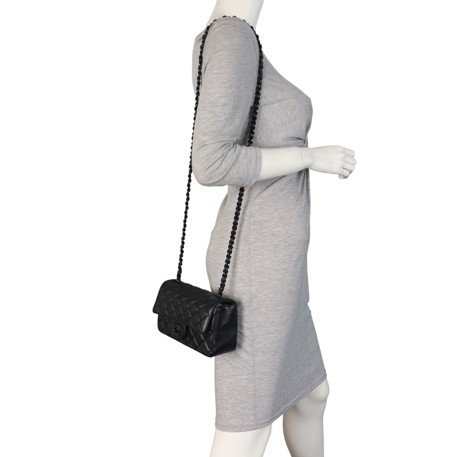 Chanel Classic Flap Mini Rectangular Bag Lambskin