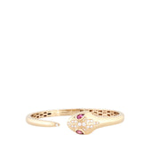 Bvlgari Serpenti Seduttori Rubellite Diamond 18k Rose Gold Bracelet