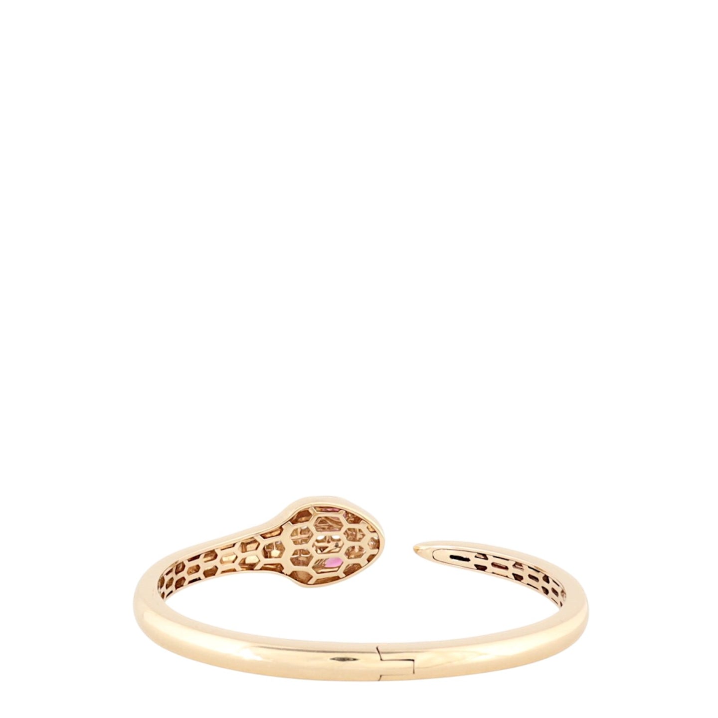 Bvlgari Serpenti Seduttori Rubellite Diamond 18k Rose Gold Bracelet