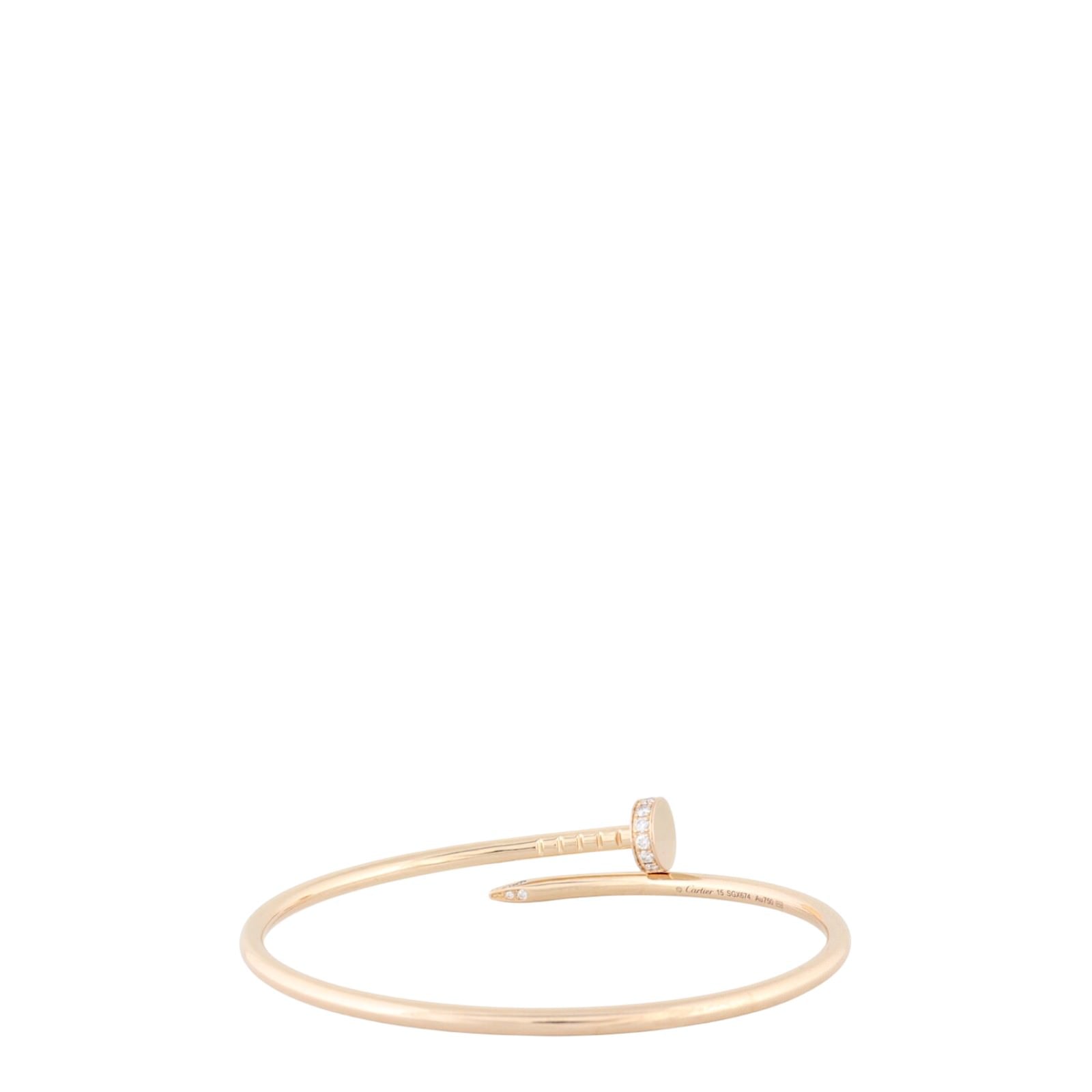 Cartier Juste un Clou Bracelet 18k Rose Gold Diamond Small