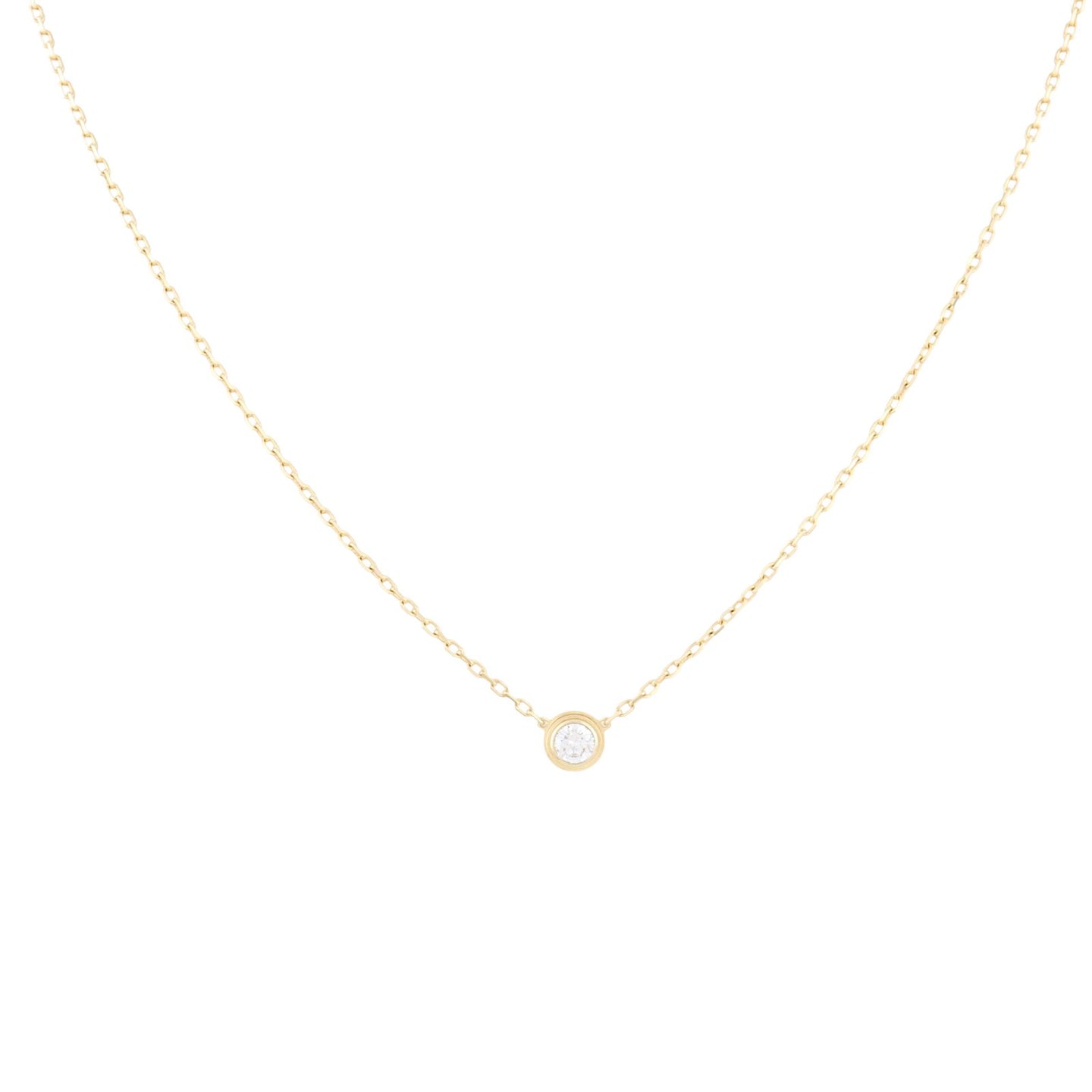Cartier D’Amour Diamond 18k Yellow Gold Necklace Large