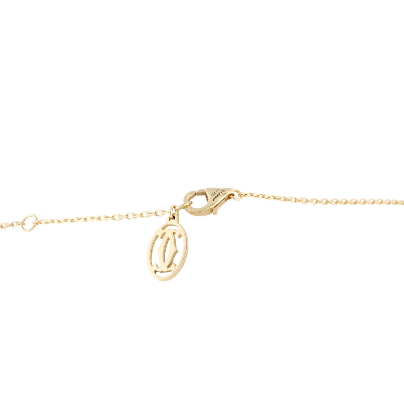 Cartier D’Amour Diamond 18k Yellow Gold Necklace Large