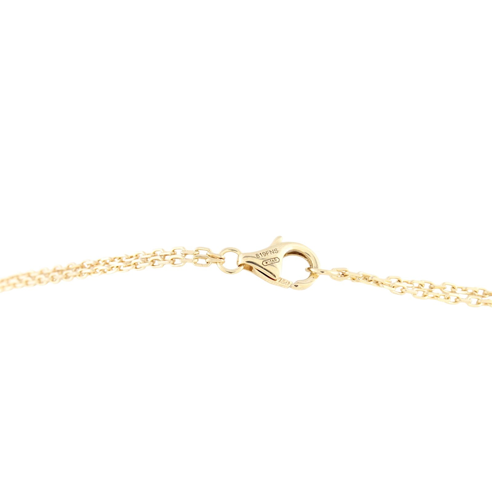 Cartier Love Pendant Two Diamond 18k Yellow Gold Necklace