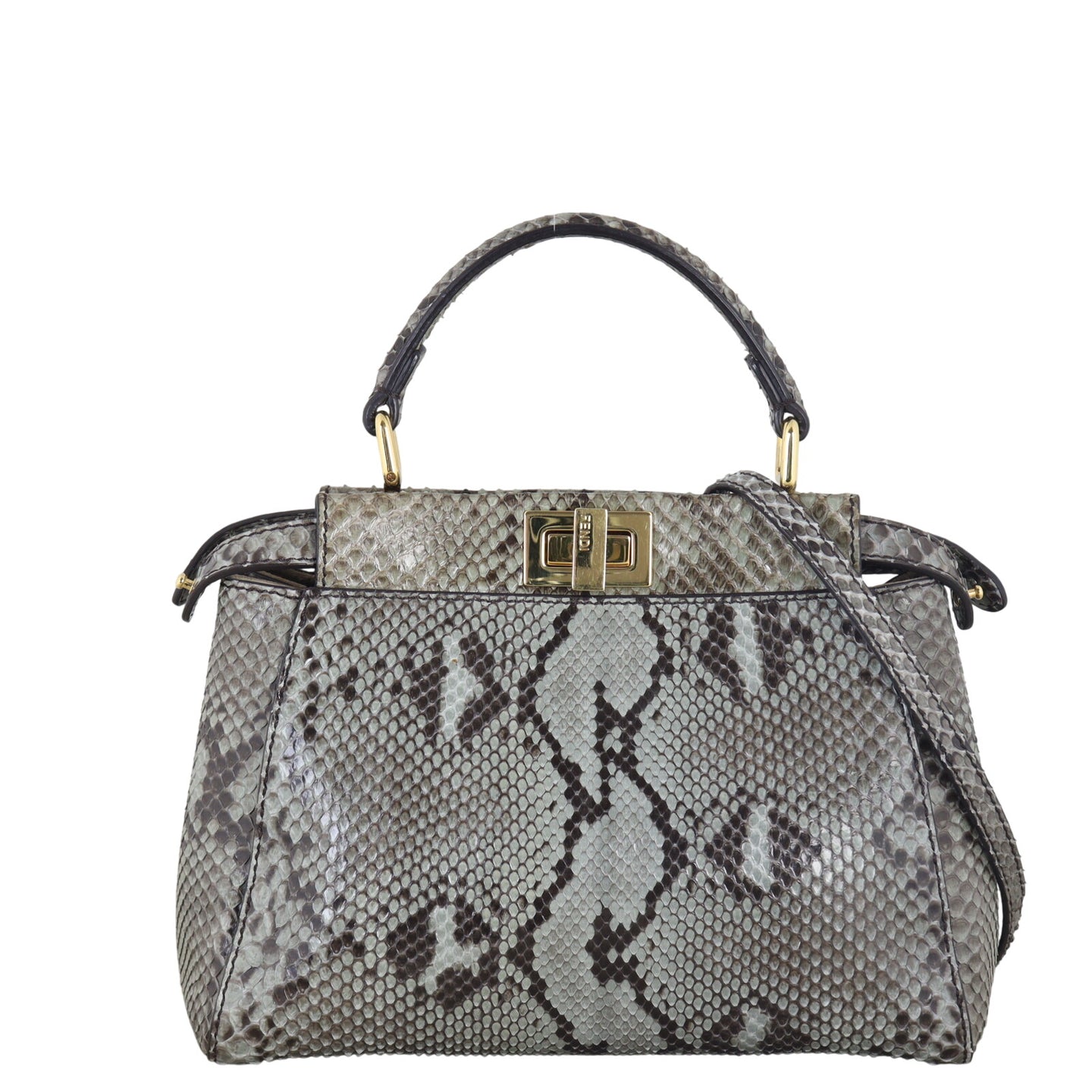 Fendi Peekaboo Mini Python