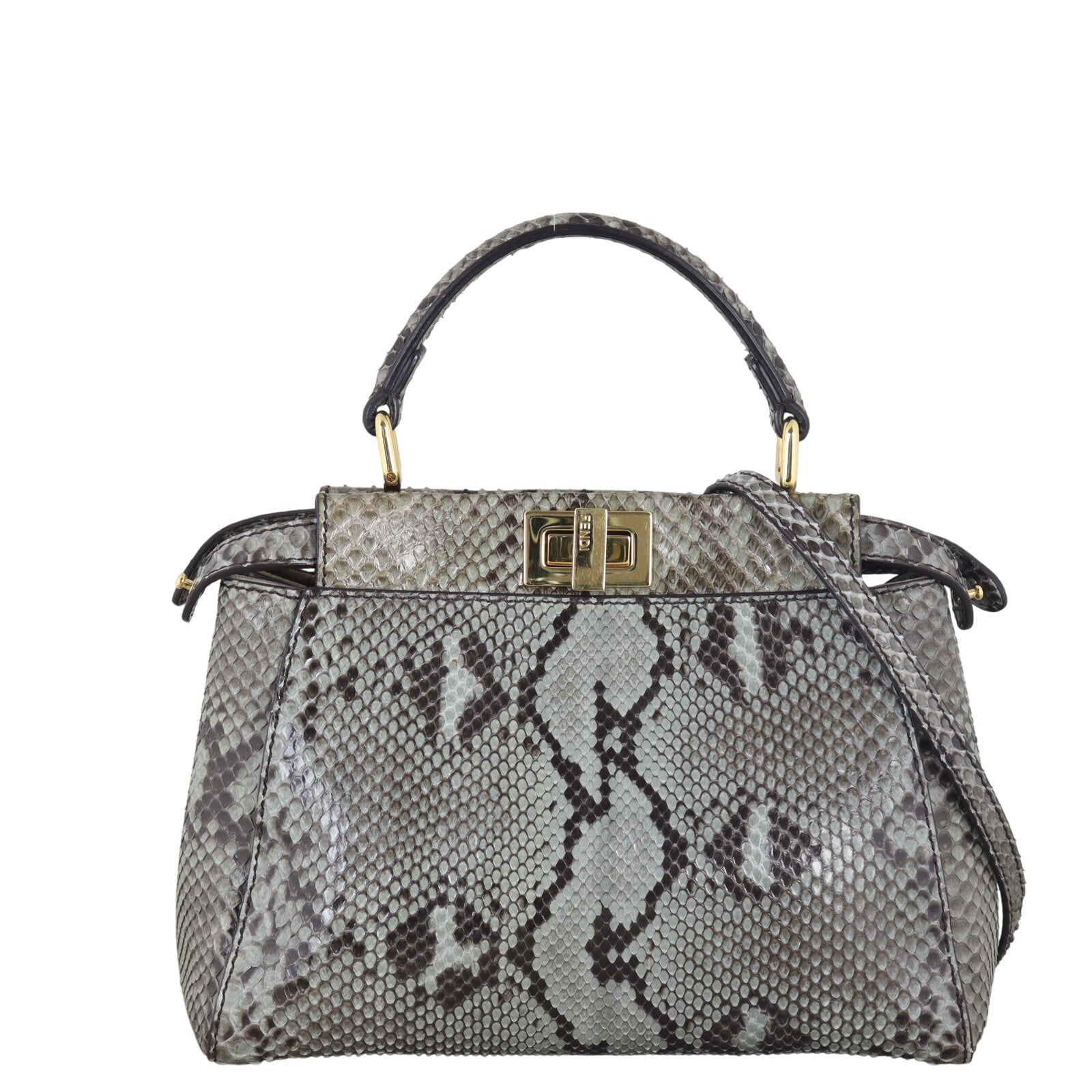Fendi Peekaboo Mini Python