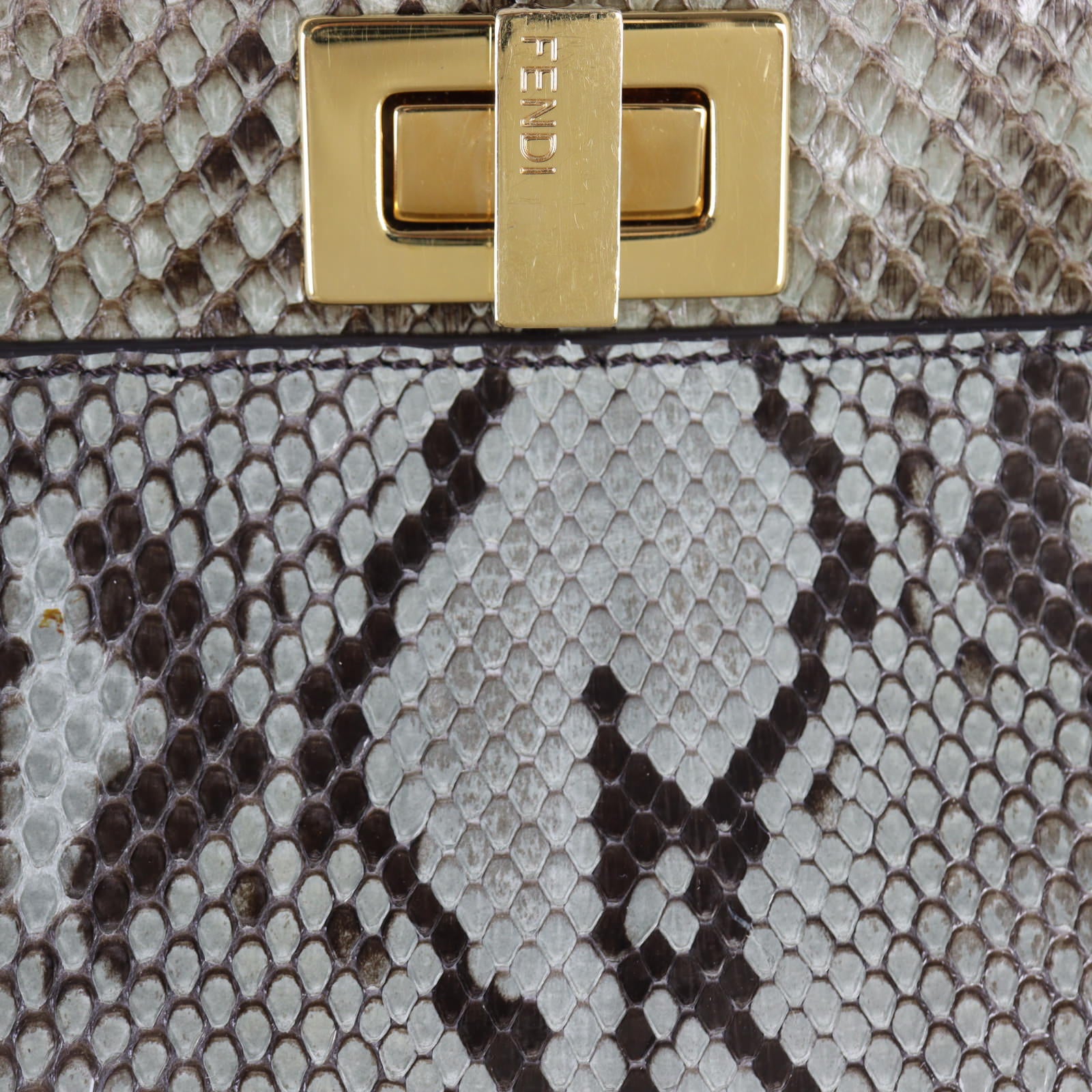 Fendi Peekaboo Mini Python