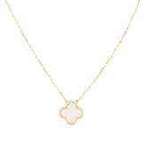 Van Cleef & Arpels Vintage Alhambra Mother of Pearl 18k Yellow Gold Necklace