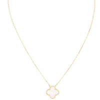 Van Cleef & Arpels Vintage Alhambra Mother of Pearl 18k Yellow Gold Necklace