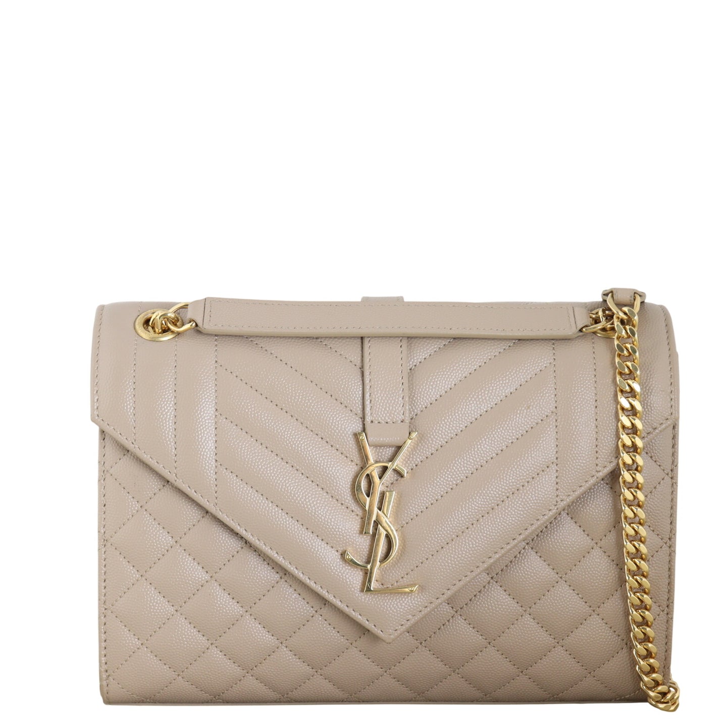 Saint Laurent Monogram Mix Matelasse Envelope Chain Bag Medium